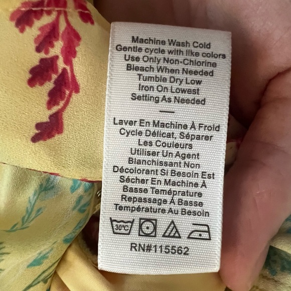 LIKELY Yellow Floral Faux Wrap Romper - Picture 6 of 6